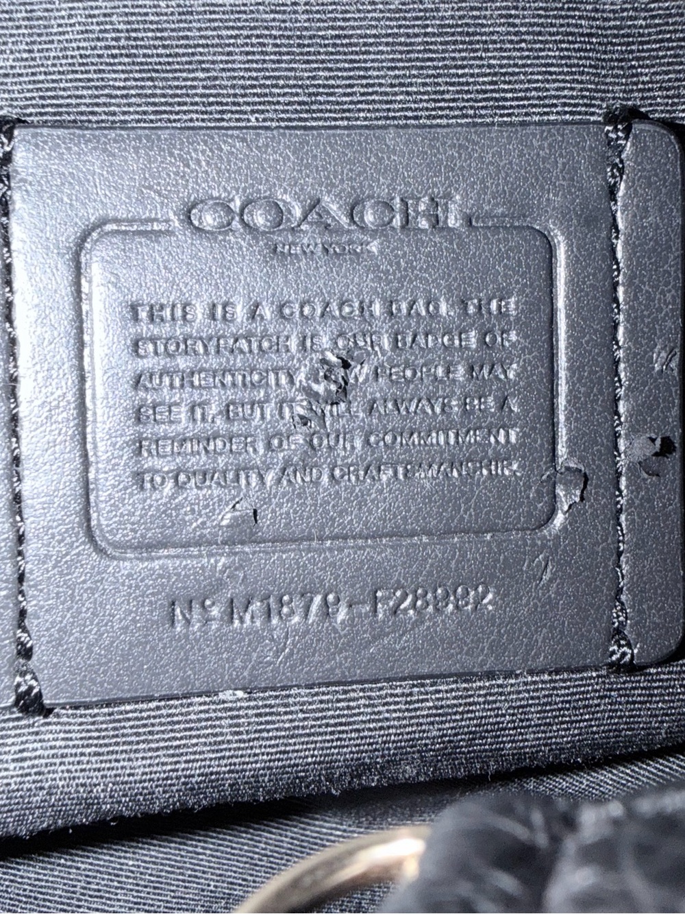 Coach✨Black Pebbled Leather Shoulder Bag with Gold Hardware - Picture 12 of 16